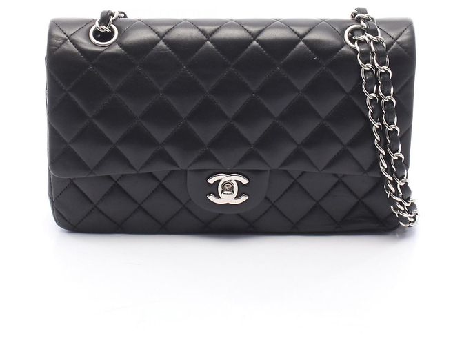 Borsa a Spalla Chanel Matelassé Double Flap Nero