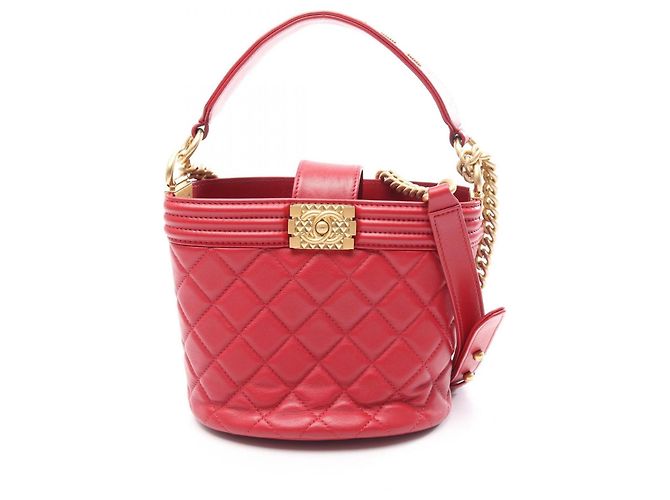 Sac à bandoulière 2-Way Chanel Boy Rouge