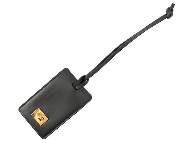 Charm para bolso de mano en cuero negro Balenciaga