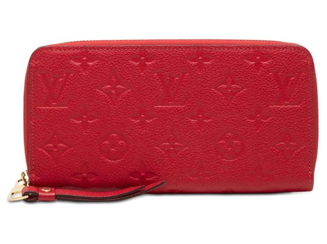 Zippy Langer Louis Vuitton Ledergeldbörse in Rot