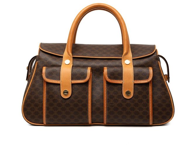Céline Sac à main Celine Macadam Boston Bag Marron