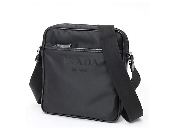 Borsa a tracolla Prada Re-Nylon x Pelle Saffiano Nero