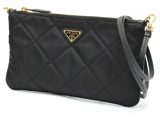 Borsa a tracolla Prada PRADA Re-Nylon x Pelle Saffiano Nero