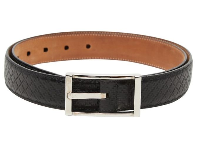 Gucci Diamante Black Leather Belt