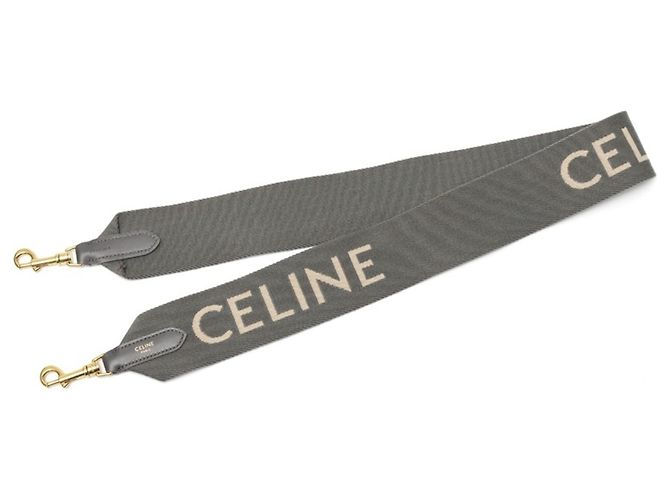 Céline Borsa a tracolla Celine Jacquard Long Strap Marrone Bianco