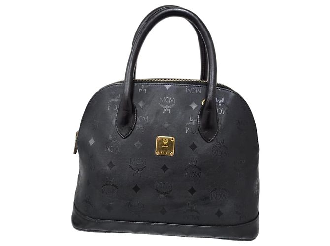 Bolso MCM Visetos Nylon Dome Negro
