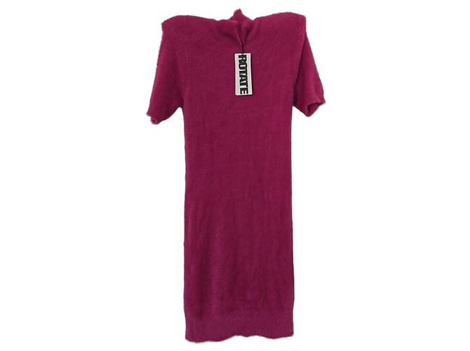 Autre Marque Rotate Birger Christensen Halima Strickkleid Fuchsia Pink