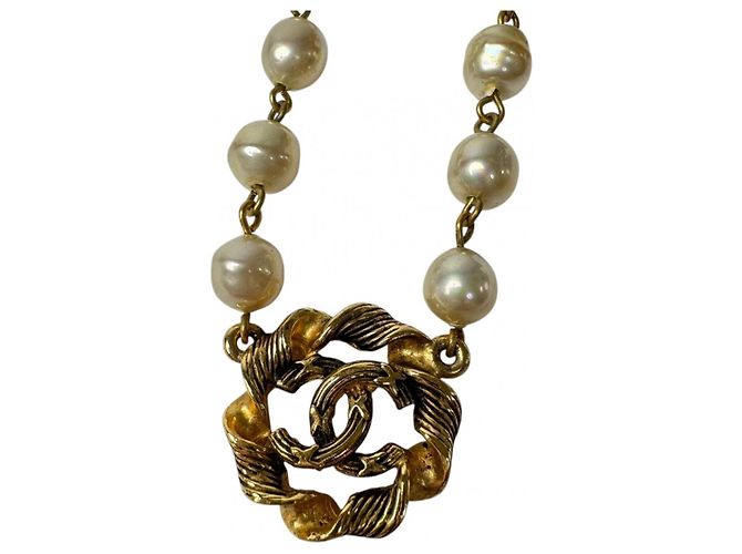 Collana Coco Mark Perle Chanel D'oro 