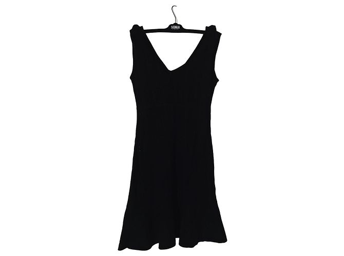 Sonia Rykiel schwarzes Strickkleid