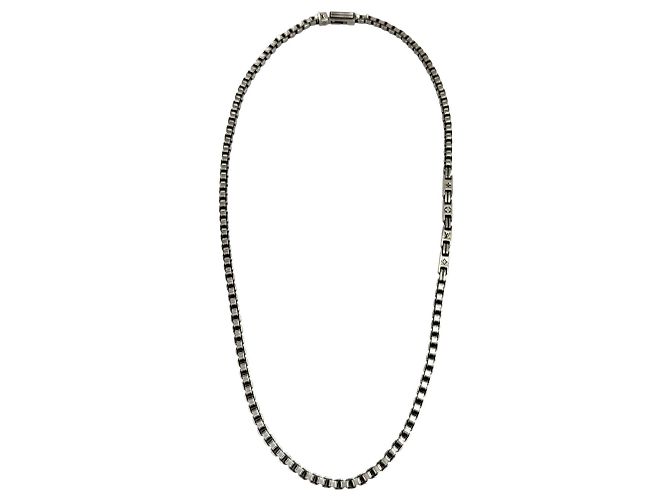 Louis Vuitton Silver 925 Necklace Silvery