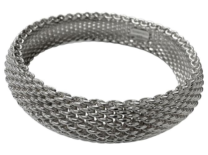 Tiffany & Co Bracciale rigido Tiffany Somerset Argento