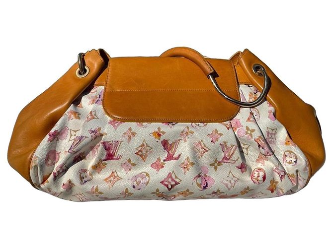 Louis Vuitton Jamais Aquarelle Édition Limitée Marron Rose Blanc