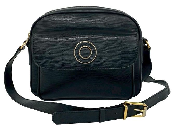 Céline Celine Vintage Circle Logo Hardware Leather Mini Shoulder Bag