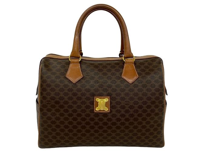 Triomphe Céline Sac à main Celine Vintage Marron Boston Bag