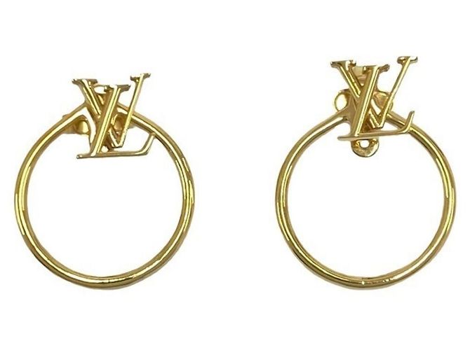 Orecchini a lobo placcati in oro Louis Vuitton D'oro