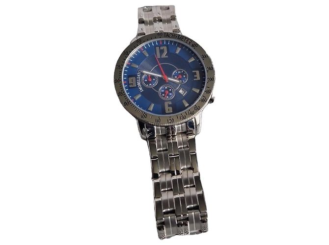 Autre Marque Reloj Cronógrafo Morellato en Acero Inoxidable Plata Azul