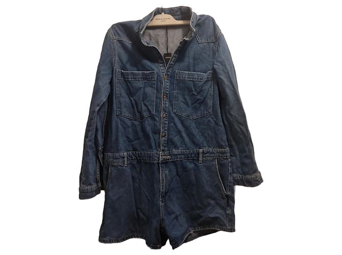 Ikks Blue Denim Romper