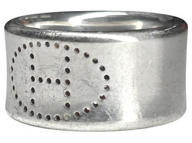 Hermès Hermes Eclipse Ruban Ring Silber 