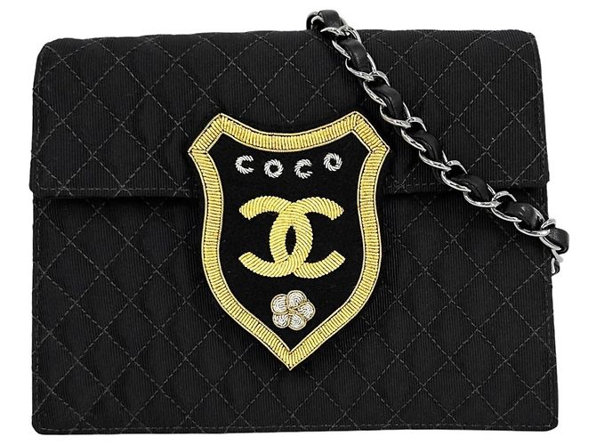 Borsa a tracolla Matelassé da donna Chanel Nero
