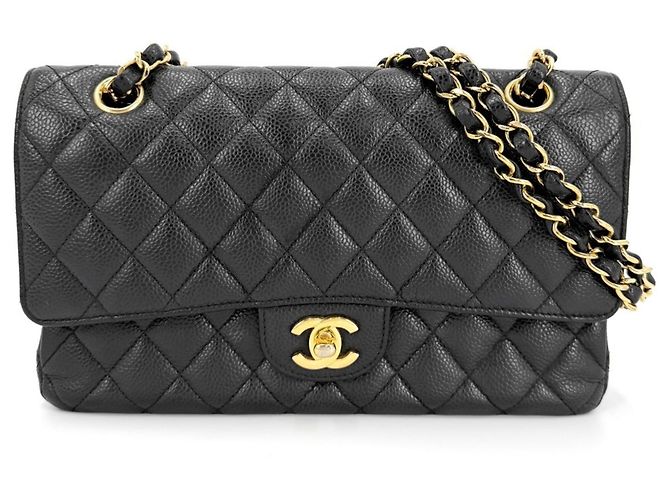 Borsa a tracolla Chanel Matelassé 25 Nero