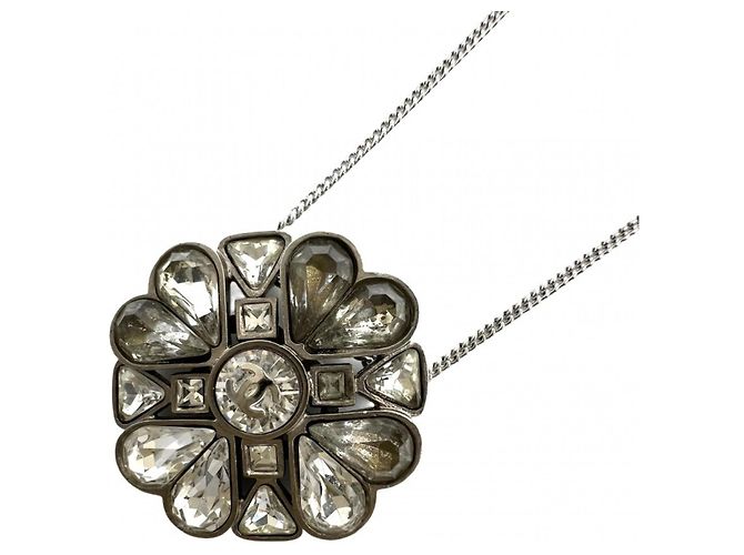Timeless Collana Chanel in strass argento