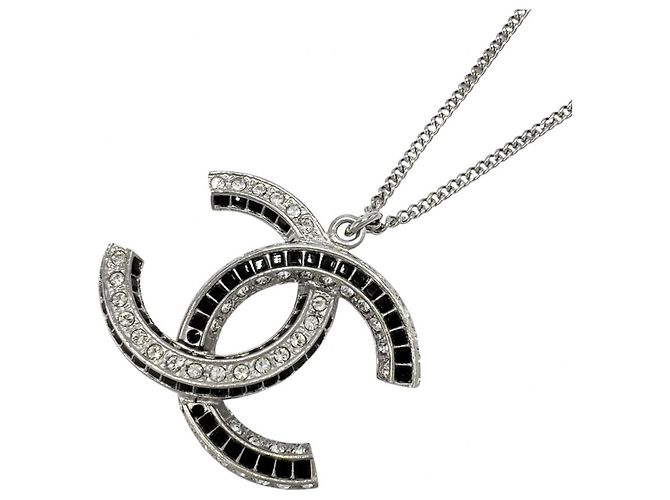 Collana con strass da donna Chanel Argento