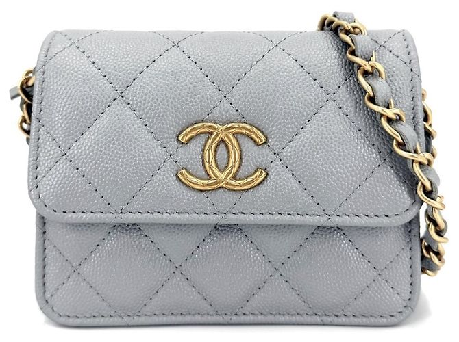 Borsa a tracolla mini Matelassé da donna Chanel Marrone