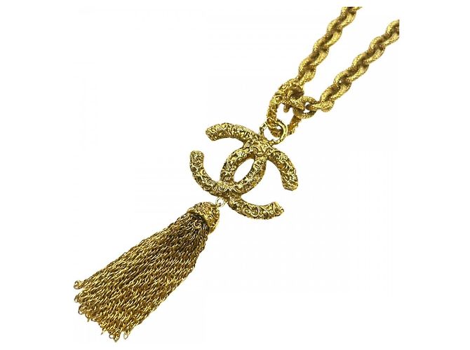 Timeless Chanel Vintage Goldkette für Damen Golden
