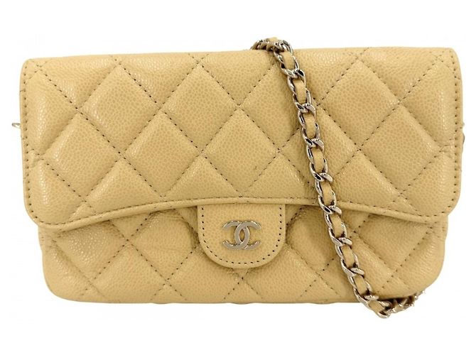 Borsa a tracolla mini Matelassé da donna Chanel Giallo
