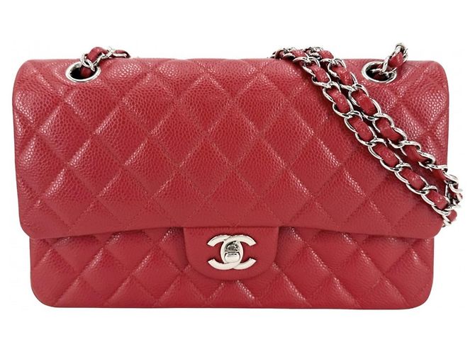 Borsa a tracolla Chanel Matelassé 25 Rosso