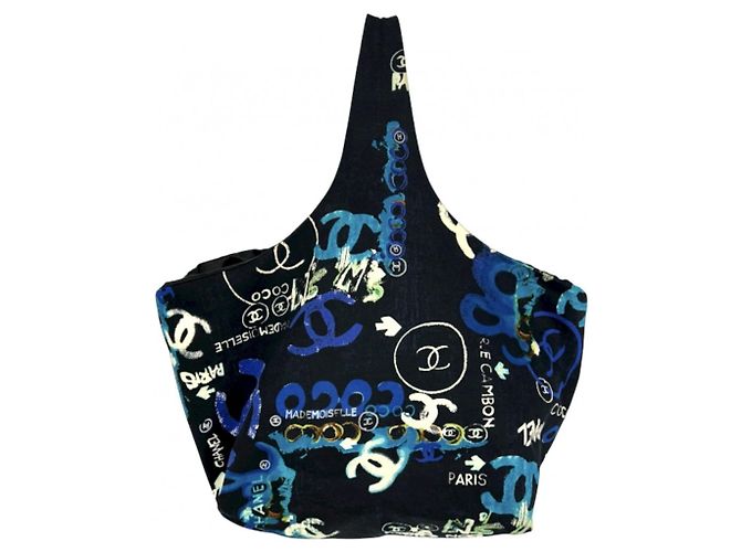 Bolso Chanel Edición Limitada Negro Azul