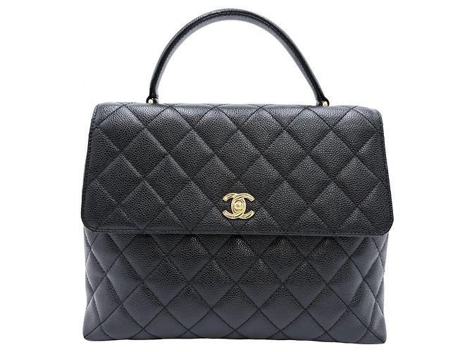 Borsa a mano matelassé da donna Chanel Nero