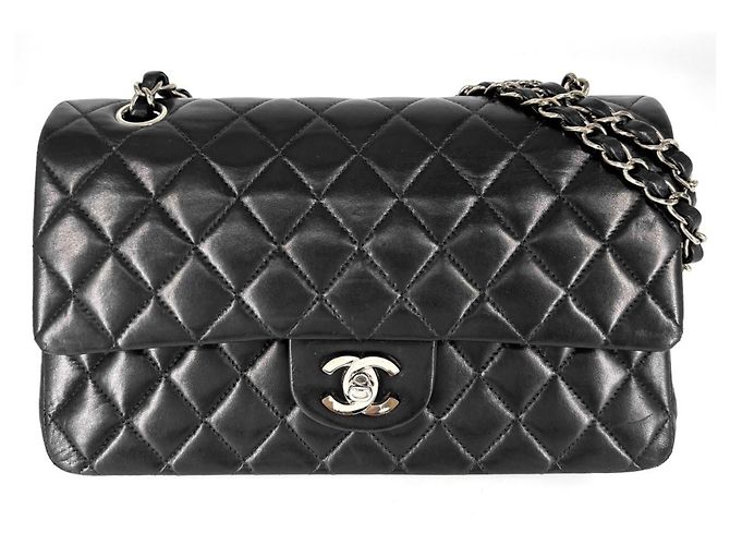 Borsa a Spalla Chanel Matelasse 25 Blu navy