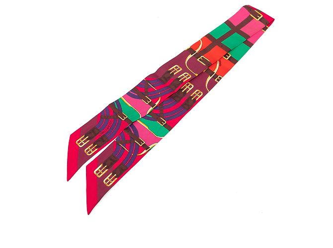 Hermès Twilly Seidentuch Pink Mors a Jouets