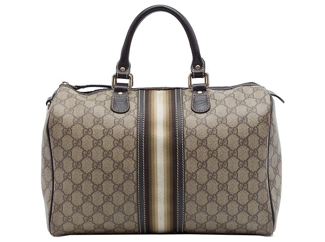 Sac Boston Gucci Beige Medium GG Supreme Joy Web