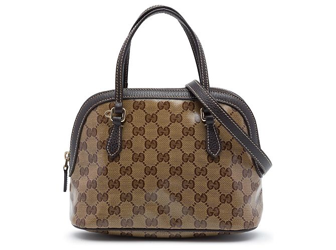 Borsa Gucci Beige Mini GG Crystal Dome