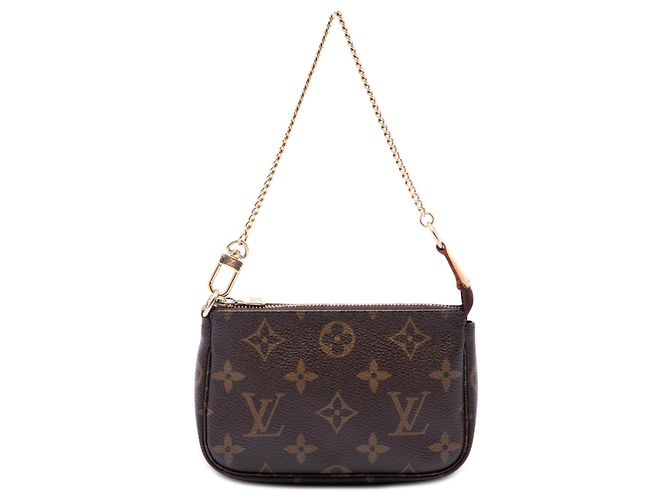 Louis Vuitton Marrone Monogram Mini Pochette Accessoires