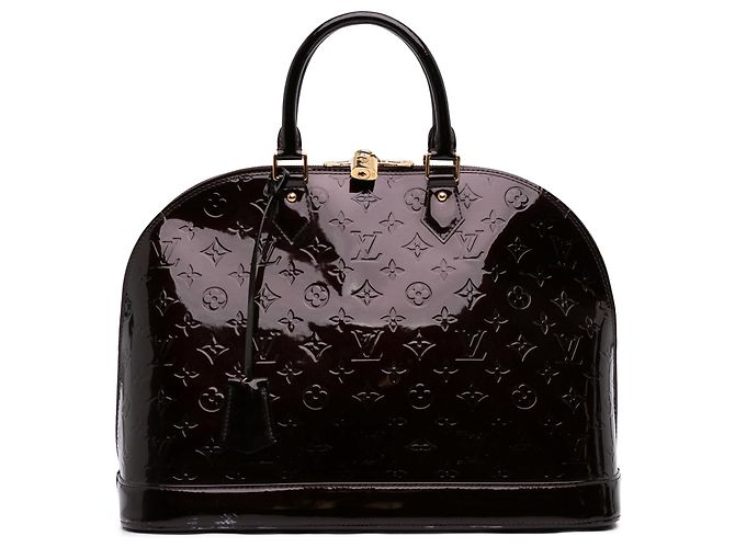 Louis Vuitton Alma GM em Monogram Vernis roxo