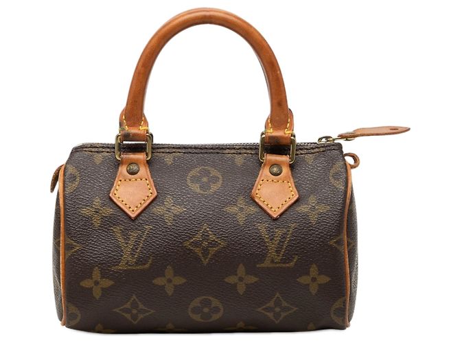 Louis Vuitton Brown Monogram Mini Speedy HL Marrom