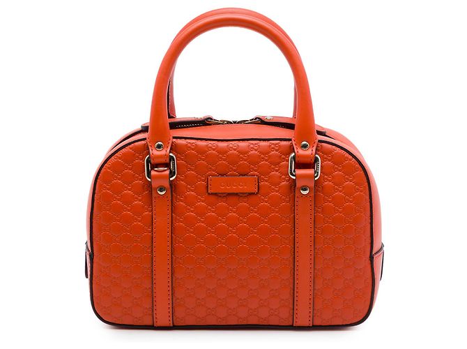 Sac à main Gucci Orange Small Microguccissima Bree