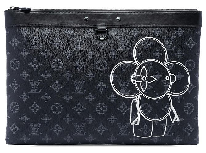 Louis Vuitton Pochette Vivienne Apollo Monogram Eclipse Nera GM Nero