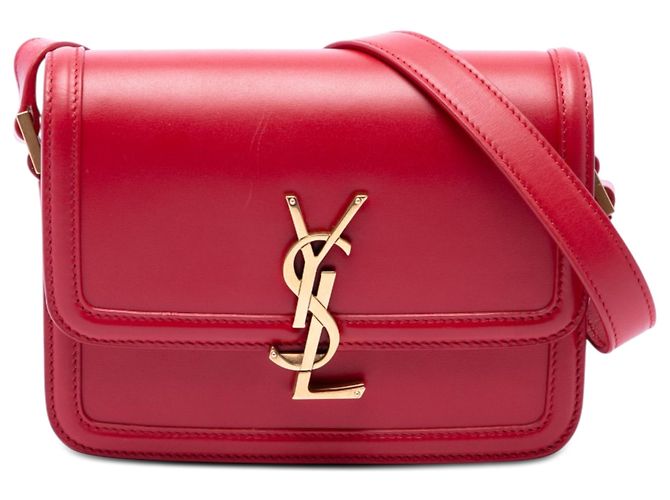 Bolsa Solferino em couro de vitelo Small vermelha Saint Laurent com caixa Vermelho