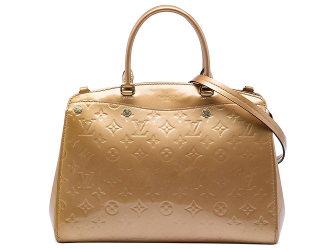 Louis Vuitton Marron Monogram Vernis Brea MM Bronze