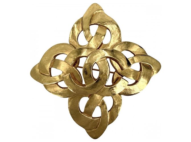 Spilla Chanel Vintage Gold D'oro
