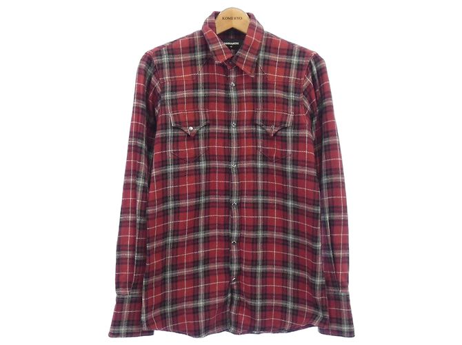 Autre Marque Camicia Dsquared2 Nero Rosso