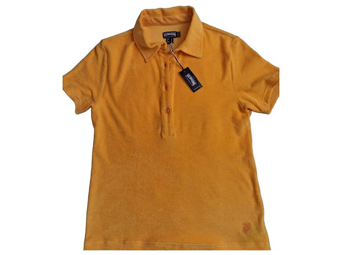 Polo Vilebrequin Mujer de rizo - Amarillo Azafrán