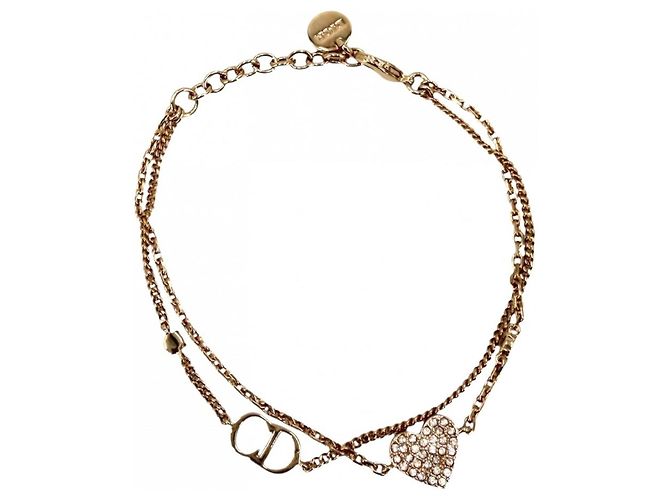 Pulseira Clair D Lune de duas voltas Christian Dior Dourado