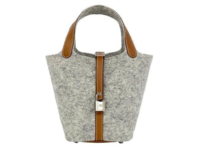 Hermès Bolsa Hermes Picotin Lock PM Marrom