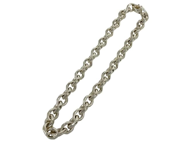 Hermès Hermes Vintage Chain Necklace in Silver 925 Silvery 