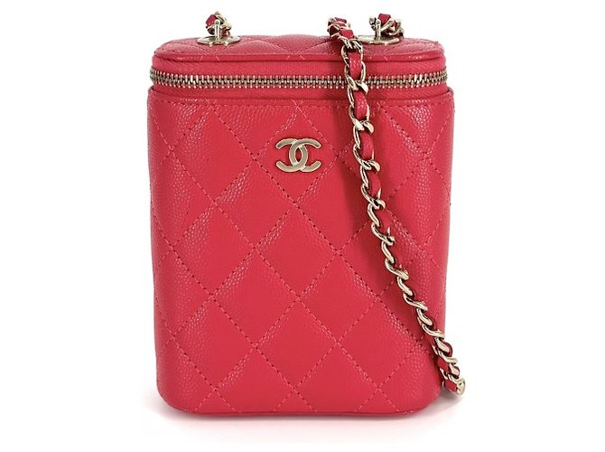Bolso de Hombro Chanel Matelassé Rojo Roja